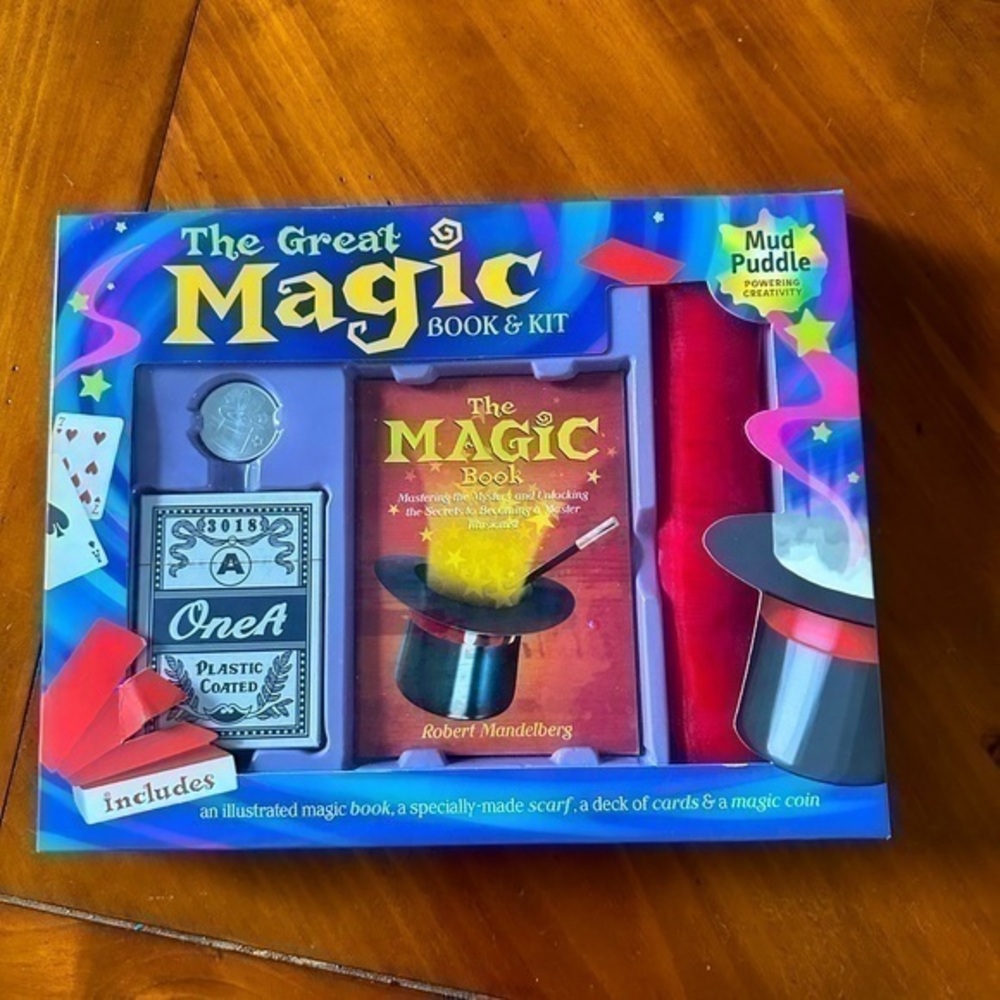 The Great Magic Book and Kit Coin Scarf Cards - Robert Mandelberg Tricks